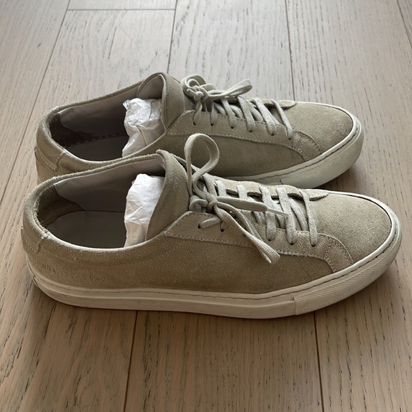 Common Projects Achilles Lace Up Sneakers Nude Size EU 37 Women - Picture 3 of 6